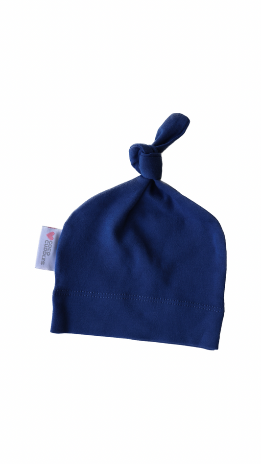 Knotted Beanie - Sapphire