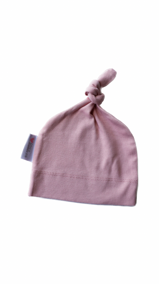 Knotted Beanie - Rose