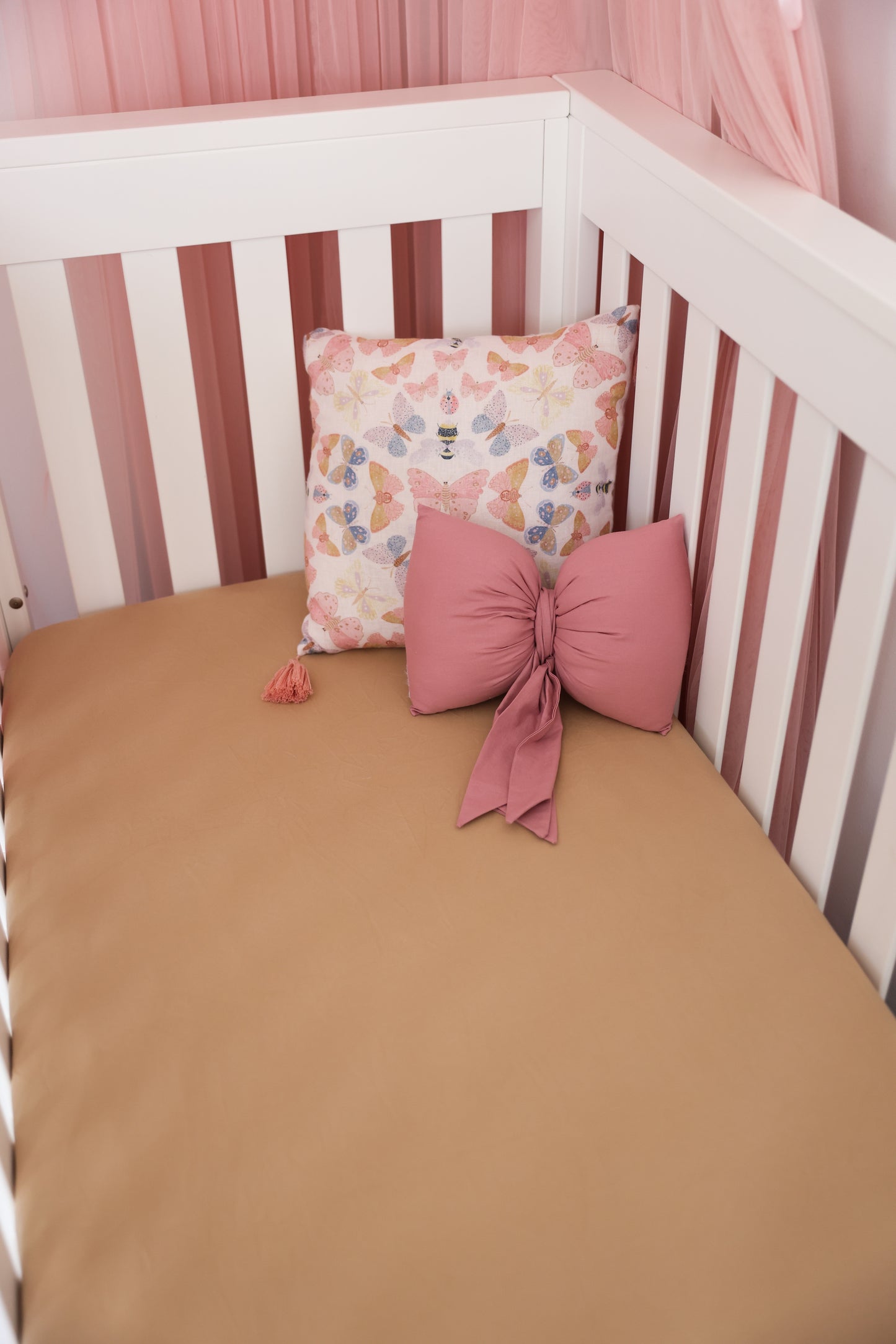 Jersey Cotton Fitted Cot Sheet - Desert