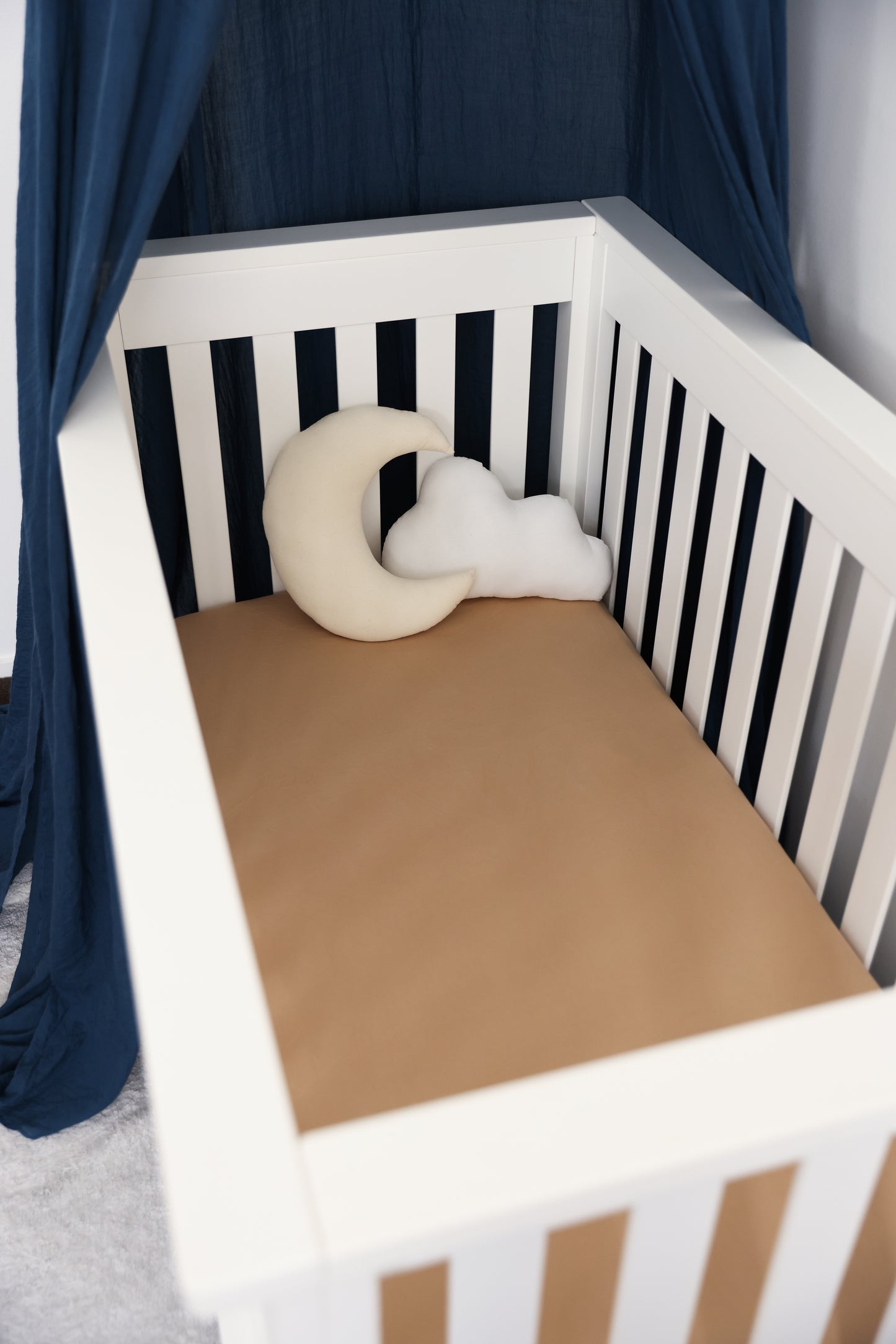 Jersey Cotton Fitted Cot Sheet - Desert