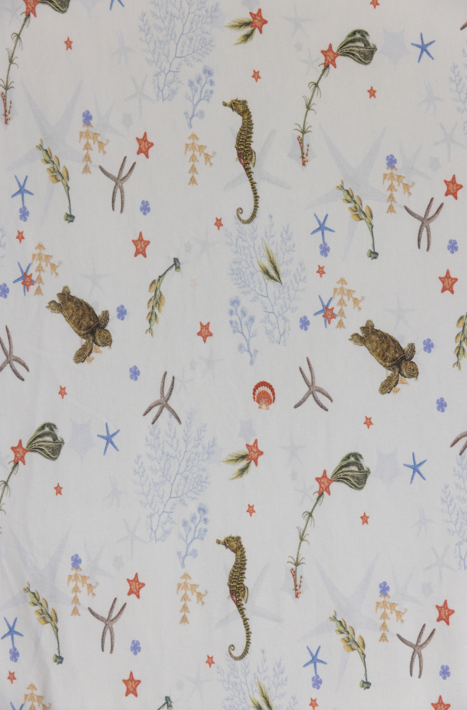 Jersey Cotton Fitted Cot Sheet - Sea Life